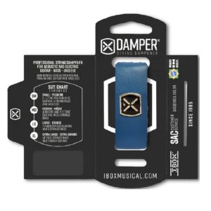 Amortiguador de cuero IBOX con etiqueta de metal